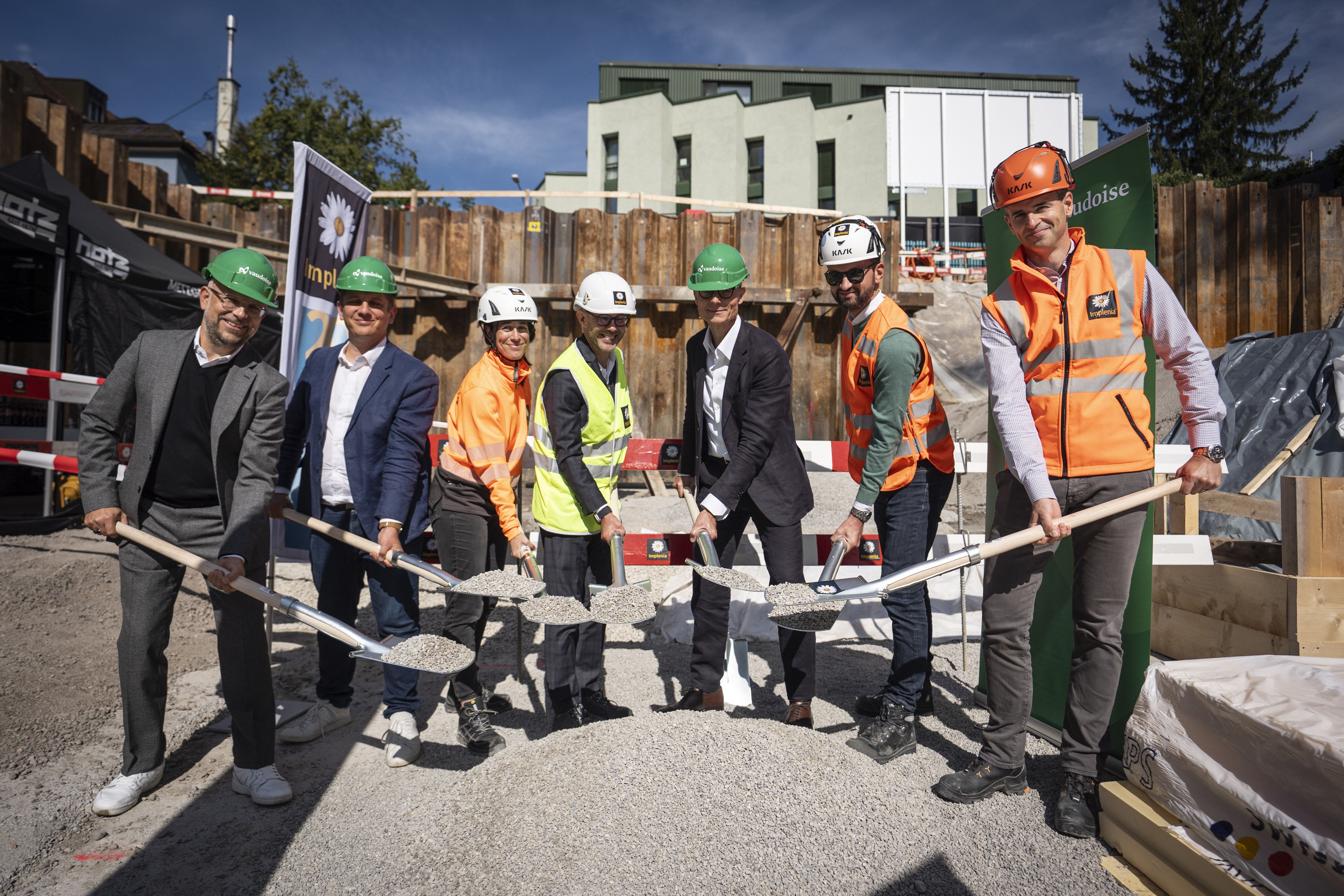 Die Vaudoise setzt mit der Grundsteinlegung in Zürich den Startschuss für ein innovatives Wohnbauprojekt